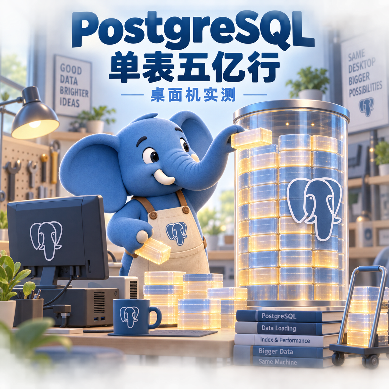 在一台桌面机上，给 PostgreSQL 塞进 5 亿行订单